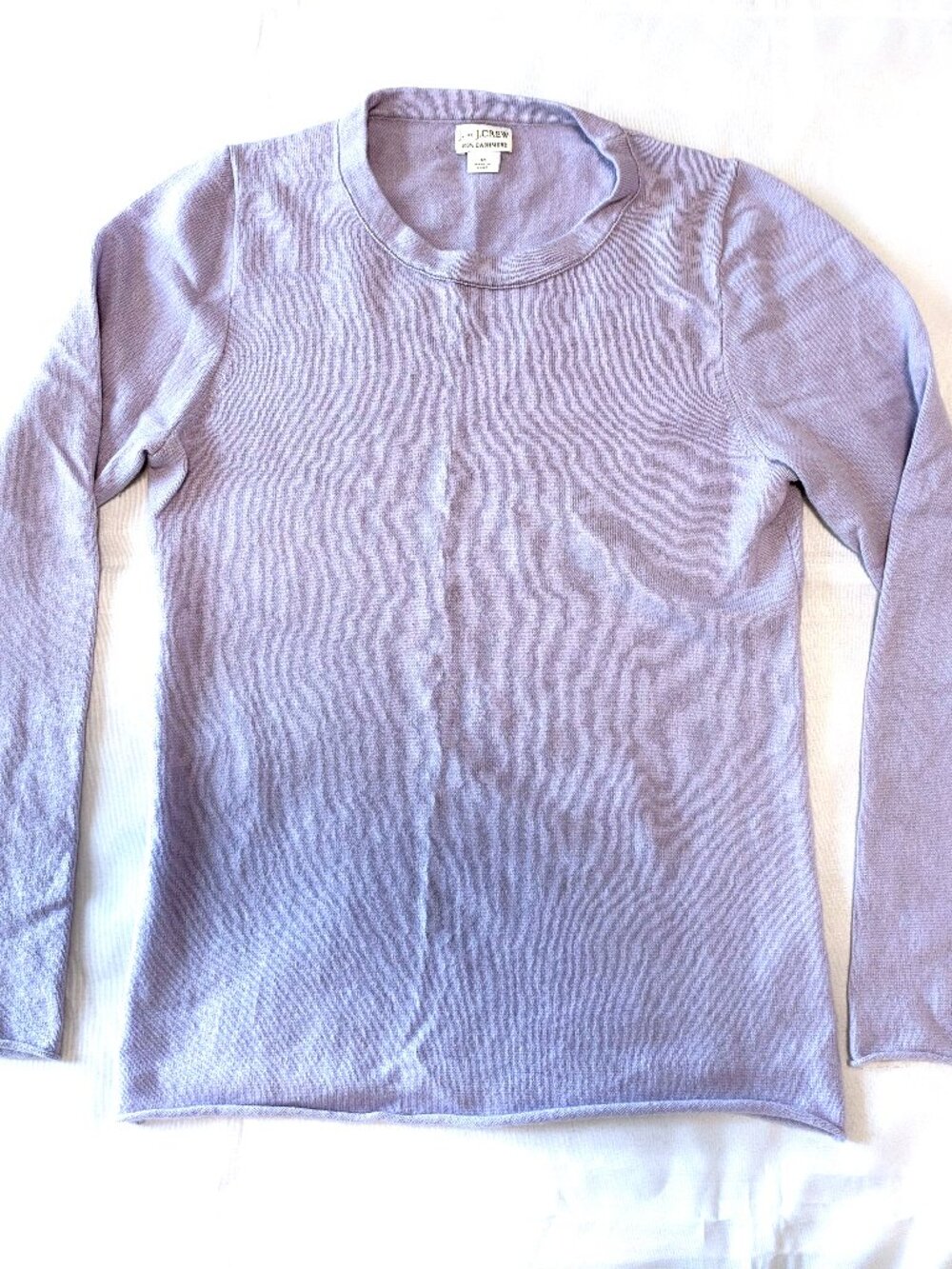 J by J. Crew Cashmere Slim Fit Sweater Medium Heather Lilac